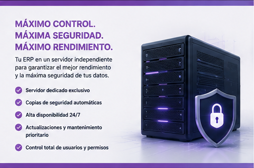 ERP - PRO en servidor totalmente independiente
