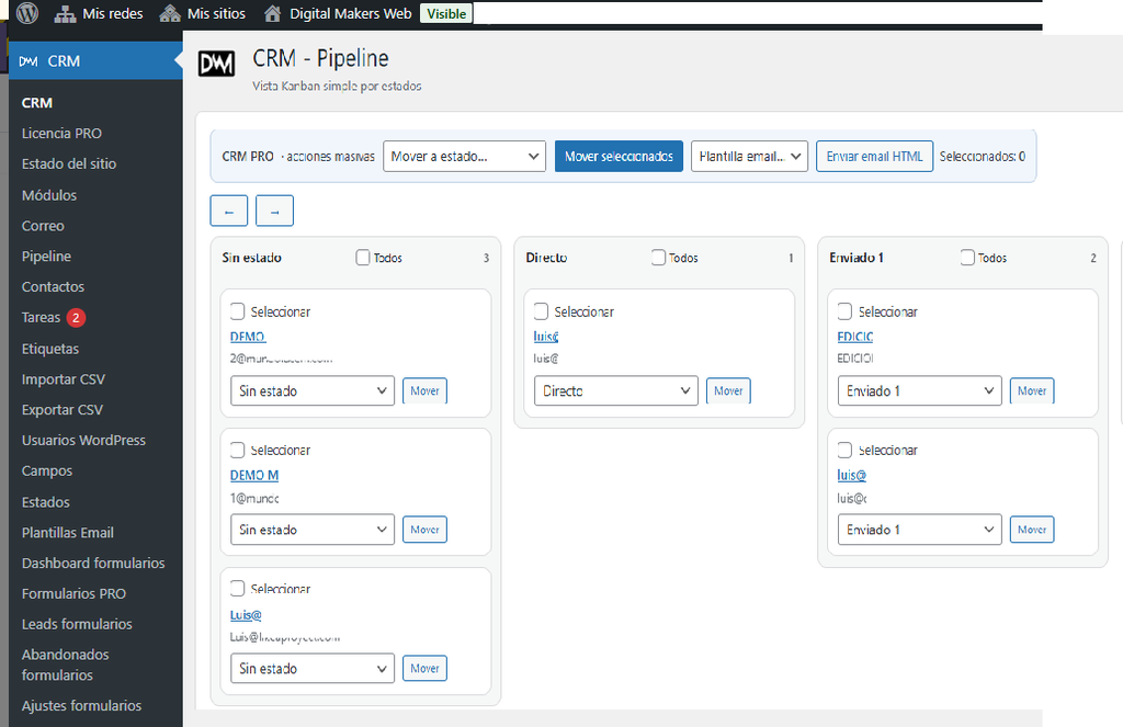 Sistema + CRM Personalizado empresas