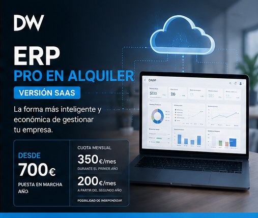 ERP - DMW instalación + alquiler mensual