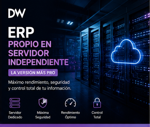 ERP - PRO en servidor totalmente independiente