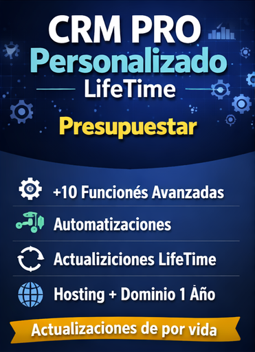 Sistema + CRM Personalizado empresas